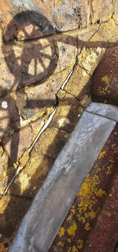 Chimney Lead Flashing Before