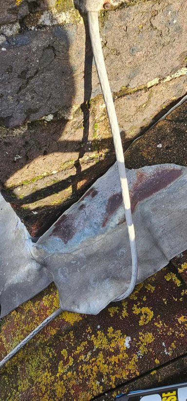 Chimney Lead Flashing Before