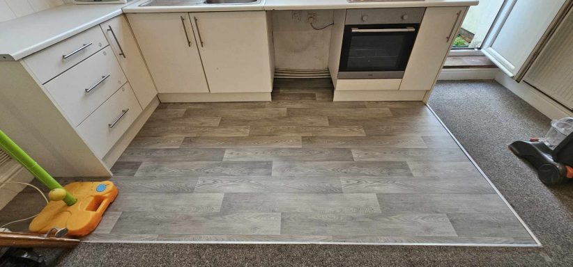 New Kitchen Vinyl Installed